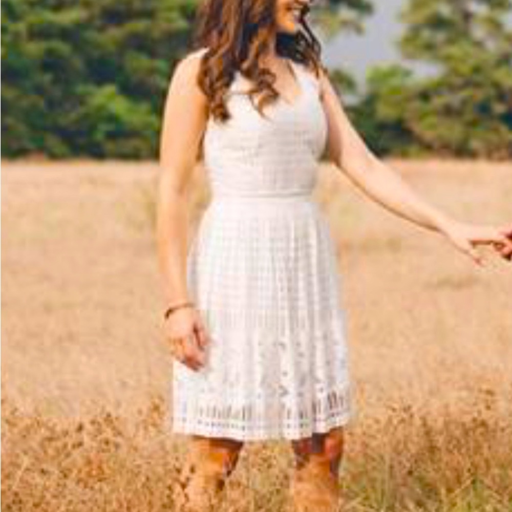 White sun dress